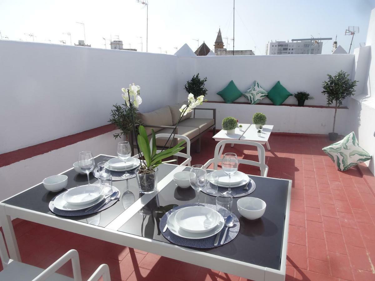 Atico Terraza Cadiz Centro Ascensor Playa De La Caleta Apartment Екстериор снимка