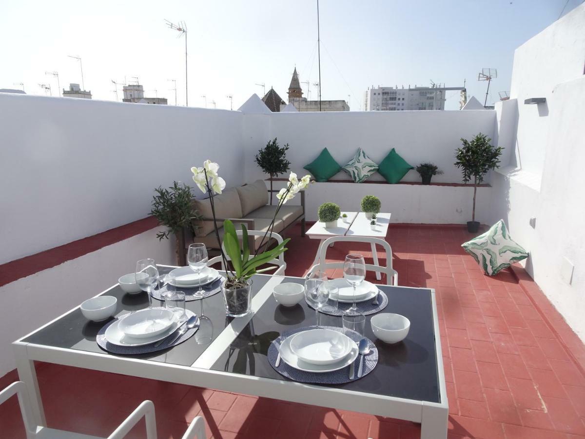 Atico Terraza Cadiz Centro Ascensor Playa De La Caleta Apartment Екстериор снимка